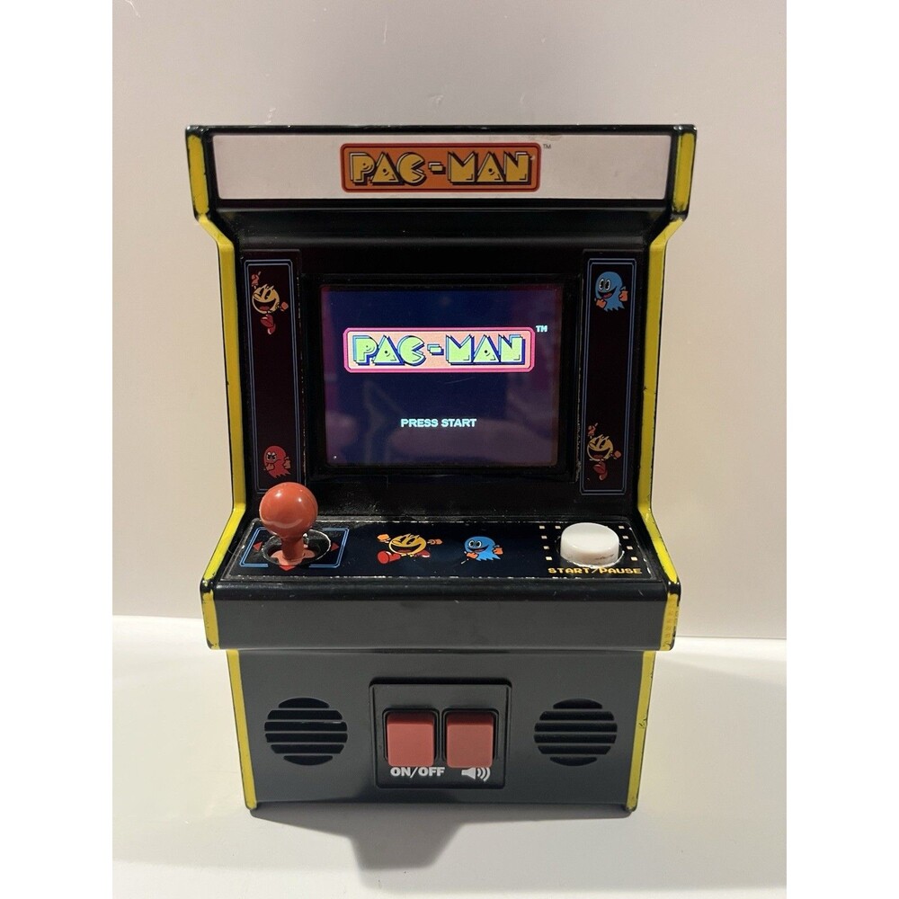 Basic Fun Pac-Man Mini Arcade Retro Video Game Bandai Namco - Tested - PACMAN
